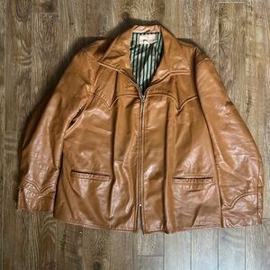 Vintage 70’s Western Leather Jacket
